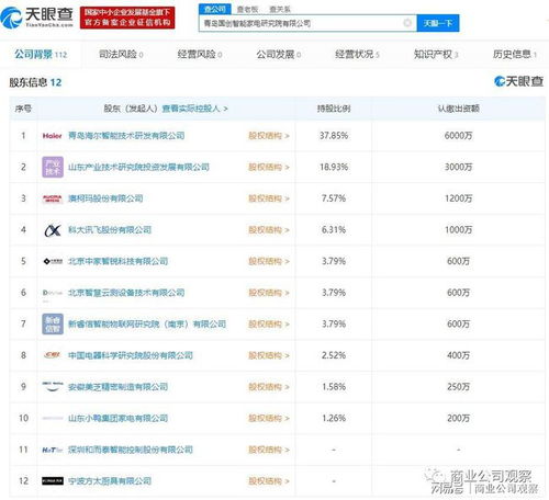 國創智能股權結構塵埃落定，科大訊飛、海爾、方太等巨頭聯袂入股